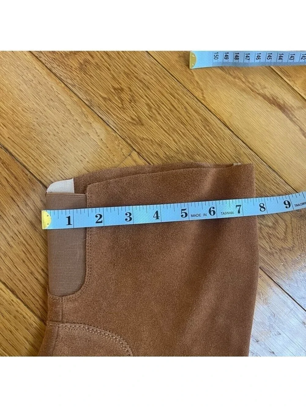 Kelsi Dagger Brooklyn Logan over-the-knee boot in brown chestnut suede Sz 6.5